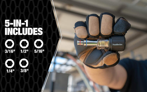 Southwire 5 IN 1 STUBBY NUT DRIVER (NDS5N1; TRI)