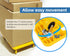 50840 300-lb 4 19-1/2" 14-1/2" MaxWorks High Visibility Yellow Capacity Movers Dolly with Swivel Casters, x Platform