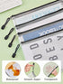 JARLINK 20 Pack Zipper Mesh Document Pouch, 6x9 Inch/A5, Plastic Water-Resistant File Bags for School, Office,
