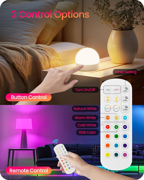 Bulbs Bulbs, 3 15 Dimmable Bulb 2 Pack, R01YBP206 Rechargeable Light with Remote Control, Battery Operated Light Timer