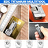 zavcurp Titanium Keychain Wrench Mini EDC Adjustable Spanner with Screwdriver, Pocket Tool for Everyday Carry, Travel