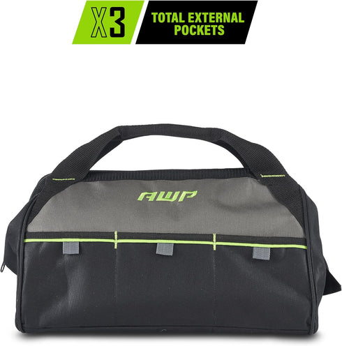AWP 15 Inch Tool Bag - Compact Size with Apex Handle Design, Water-Resistant Construction