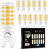 Sailstar G9 LED Bulb Dimmable, 40W Equivalent, 3000K Warm White, 400 Lumens, 360 Beam Angle, 4W G9 Bi-pin, 12 Pack