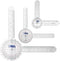 ASA TECHMED Goniometer Set, 3 Pcs, 12, 8, 6 Inch Medical Spinal Angle Protractor