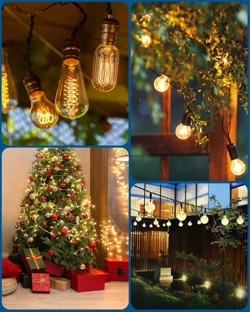 Dimmer 100FT IP44 Dimmer 4 150W Dimmable LED/300W Bulbs DEWENWILS Outdoor for String Lights, Remote Range, Waterproof