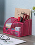 EasyPAG Mesh Desk Organizer, Multi-functional Caddy with 6 Compartments and 1 Drawer for Home, School