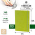 Pentalic 6" x 8" Olive Green Pocket Sketchbook Traveler Journal, 160 Pages