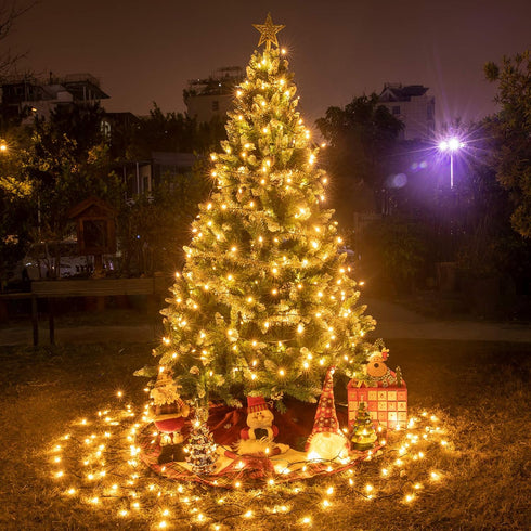 120LED 49FT Fairy String Lights with Remote, USB Powered, 8 Modes for Indoor and Outdoor Warm White Decorations