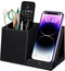 Desk Supplies Organizer, Multi-Functional Pencil Pen Holder with Wireless Charger, Home Office Supply Storage Box, Black