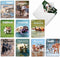 The Best Card Company 20 Boxed Dog Cards with Envelopes, Blank Assortment (4 x 5.12 Inch), 10 Designs, 2 Each.