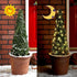 kemooie 2 Packs Solar String Lights, 200 LED 66FT Warm White Fairy Lights with 8 Twinkle Modes, Waterproof for Outdoor,