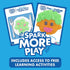 Counting Set, Set, 3+ Educational Insights Playfoam Shape & Learn Flash Card Fidget, Sensory Toys, Preschool