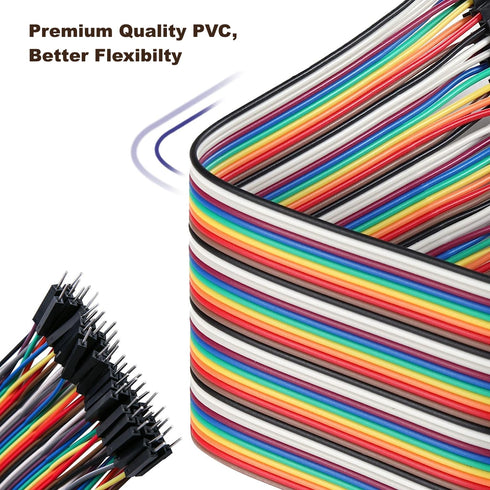 40 20 CM (8 inch) California JOS PCS Breadboard Jumper Wires Length Optional Dupont Wire Assorted Kit Female to Male