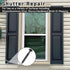 GeekNi 12Pcs 3 Inch Vinyl Shutter Fasteners Strongest Plastic Shutter Screws Window Shutters Hardware Exterior Spikes