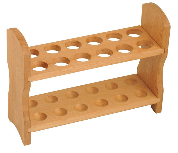 EISCO Wooden Test Tube Rack, 9 Inch, 12 Tube Capacity, Beechwood