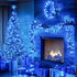100FT 300LED 8 Kwaiffeo Blue Christmas Lights, String Light Outdoor Indoor, Modes Connectable Blue Lights for Christmas