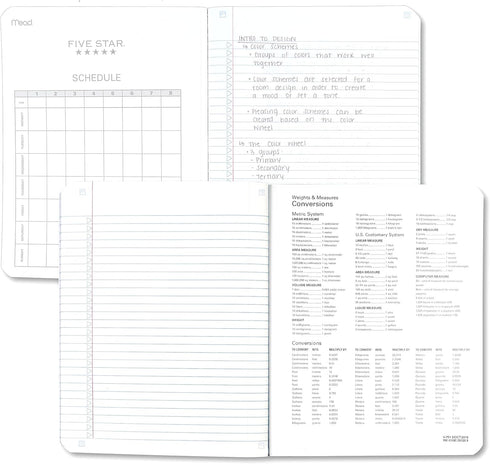Five Star Composition Notebooks, 6 Pack, College Ruled, 9-3/4" x 7-1/2", 100 Sheets per Comp Book
