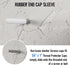 shiguan 1/4" -50 Pack Screw Thread Protectors for Storm Hurricane Shutters Bolts White