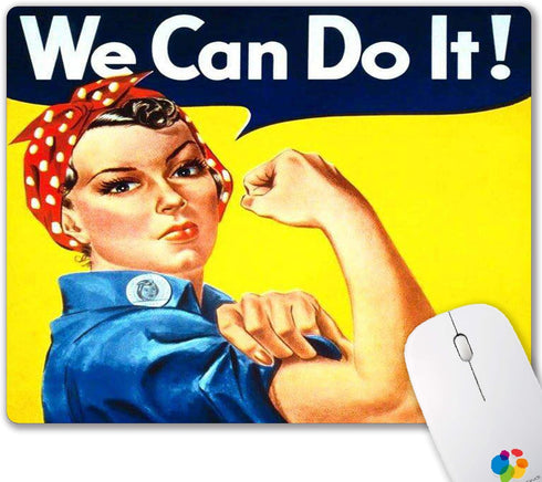 Inspirational Mouse Pad, Small Non-Slip Rubber Mousepad for Wireless Mouse with Personalized Custom Design We Can Do It