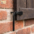 Set 2 Mystic Colonial Medieval Hand-Forged Iron Shutter Dogs of Heavy Duty Functional Window Shutter Holdbacks | Rustic