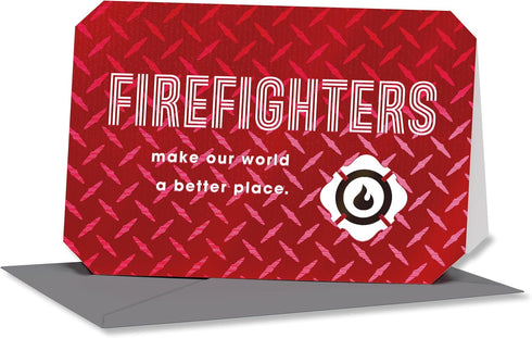 American Greetings Firefighter Thank You Card, First Responder Appreciation Card (World a