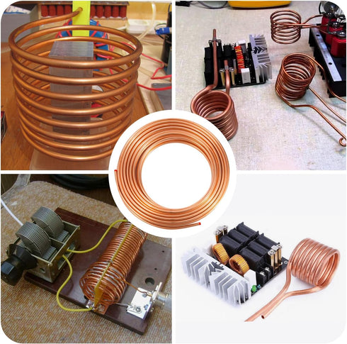 Copper Tubing, 5/16" OD x 6.56 Ft for DIY Handicrafts, Jewelry, Crafts, and Industry