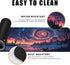 Large Moon Mouse Pad, Night Sky Forest Desk Mat, 31.5 x 11.8, Full Keyboard and Mouse Pad with Stitched Edges