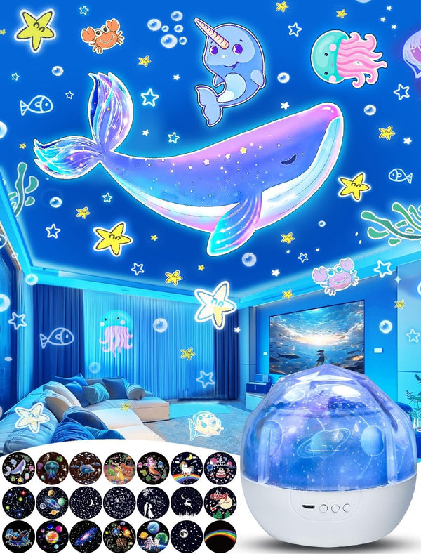 Night Light for Kids + 21 Sets of Films, Kids Night Light