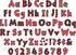 Barker Creek 4" Letter Pop-Outs 2-Pack, Colorful Letters for Bulletin Boards, 510 Upper & Lowercase Letters
