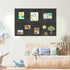 DOLLAR BOSS Felt Cork Board Tiles - 6 Packs 12" x 12" Self Adhesive Bulletin Board with 60 Pushpins