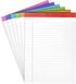 PAPERAGE 6 Pack Lined Legal Pads (Rainbow), 50 Sheets Each, Wide Ruled Note Pads, 8.5 x 11 inches
