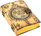 TUZECH Book of Spells Leather Bound Journal, Deckle Edge Paper, Grimoire Printed Diary, Spiral Gothic Notebook