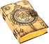 TUZECH Book of Spells Leather Bound Journal, Deckle Edge Paper, Grimoire Printed Diary, Spiral Gothic Notebook