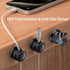 bljcky 8 Pack 360 Magnetic Cord Organizer, Rotatable Cord Clip Holder, Strong Adhesive, No-Residue, Cable Cord