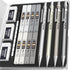 Nicpro 4 Pack Metal Mechanical Pencil Set, 0.9mm, 8 Tubes HB #2 Lead Refill, Case Included