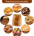 13.8x8.3x3.5 (50PCS) Bread Bags for Homemade Bread With Tin Tie Tab and Clear Front Window, in Large Kraft Bakery Bags