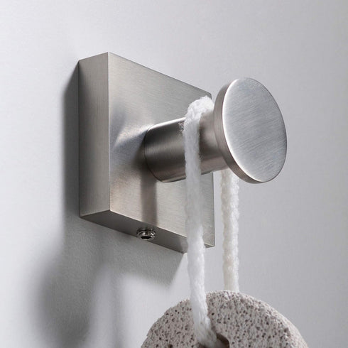 Kraus Ventus Bathroom Robe and Towel Hook - Brushed Nickel Finish, KEA-17701BN