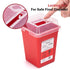 Alcedo Sharps Container 3-Pack for Home Use, 1 Quart Plus Biohazard Needle and Syringe Disposal, Portable for Travel