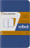 Moleskine Volant Journal, Soft Cover, XS (2.5" x 4"), Plain/Blank, Forget-Me-Not Blue/Amber Yellow, Set of 2