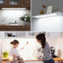 16 Inch Counter 5000K White,Dimmable,Plug Closet, MYPLUS Under Cabinet Lights with Hand Wave, Under Lighting Cold