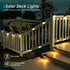 Balcony(12 Pack,Warm PATIOWIN Solar Deck Lights Outdoor, Solar Step Lights Waterproof Led Lights for Outdoor Stairs