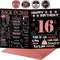 Joycard 16th Sweet Birthday Card with Envelope, 16th Birthday Decorations for Girls, 16th