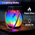 2 Pack 2 iBaycon Solar Lanterns Lights, Christmas Flickering Flame Garden Lights with Modes Dual Charging USB & Solar