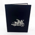 Liif Motorcycle Mania Father's Day Pop Up Card for All Occasions, Birthday, Congratulations Card, Unique Gifts