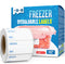 MESS Dissolvable Freezer Labels - 500-Pack Removable Stickers for Containers, Blank Food Storage, 1x2 in