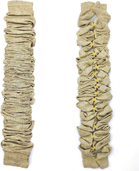 ECUDIS 2 Pack 6 Chandelier Cord Cover, Feet Chain Cover for Chandelier Lighting Wires, Brown