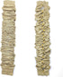 ECUDIS 2 Pack 6 Chandelier Cord Cover, Feet Chain Cover for Chandelier Lighting Wires, Brown