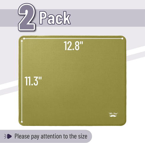 Mr. Pen- Mouse Pad, 12.8"x11.3", 2 Pack, Green Mouse Pads for Wireless Mouse, Computer Mouse Pad Gaming, Mouse Pad for Laptop, Gamer Mouse Pad, Pad Mouse, Mouse Pad for Gaming, Laptop Mouse Pad by Mr. Pen
