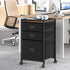 File Cabinet with 4 Drawers, Mobile Rolling Printer Stand, Fits A4 or Letter Size, Fabric Vertical File Cabinet with