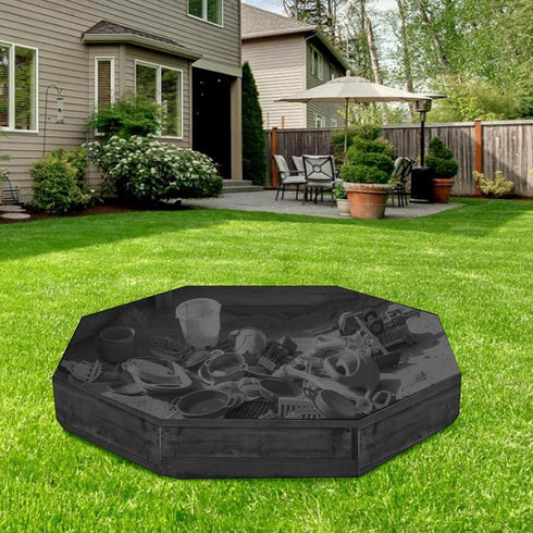 Pesoncarl 84x78x9inch Sandbox Cover, Octagon Sandbox Cover, Waterproof Dustproof Replacement Sand Box Cover